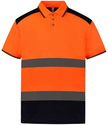 Yoko Two Tone Short Sleeve Polo Shirt