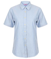Henbury Ladies Short Sleeve Classic Oxford Shirt